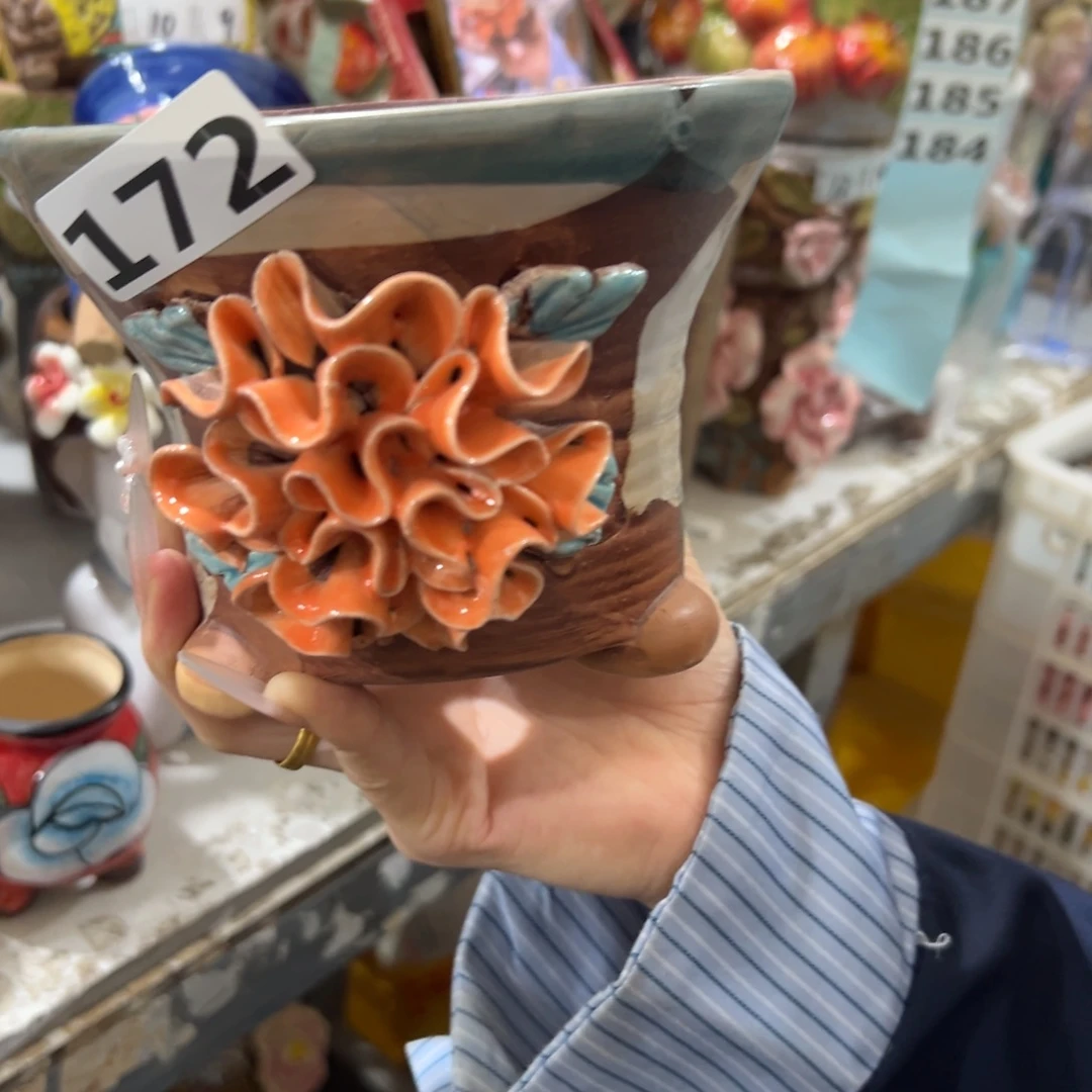 满20发秒退拉黑多肉花盆瑕疵172
