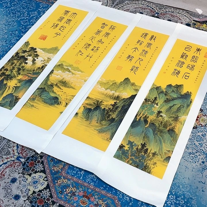 国画沧**道书画描金拓染金石传拓手写