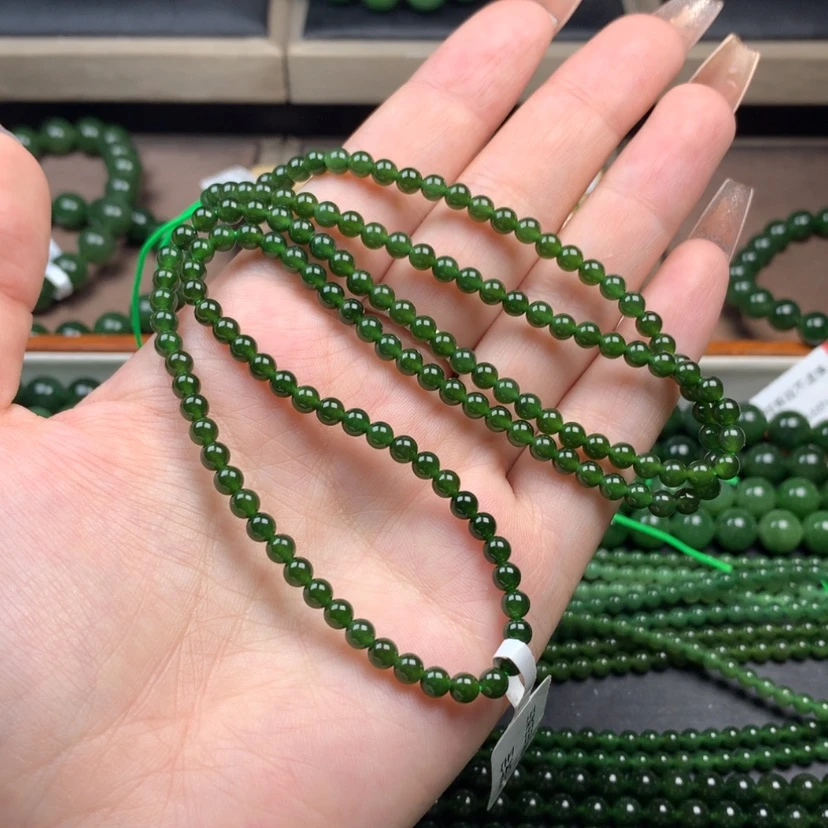 【闪购商品】和田玉（碧玉）颈饰未镶嵌4m无黑点