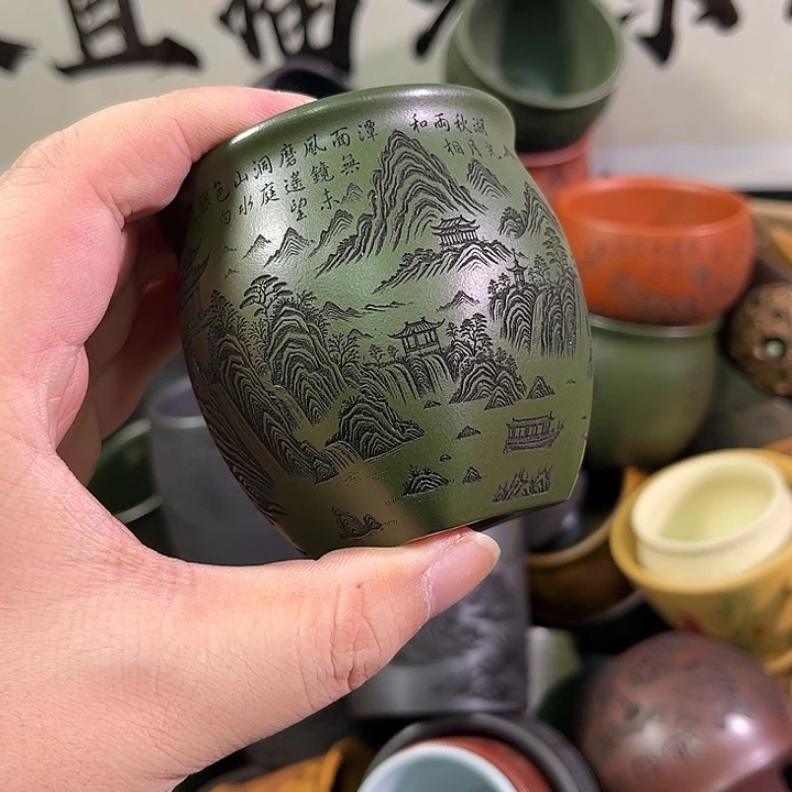 茶杯紫砂全手工紫砂主人杯