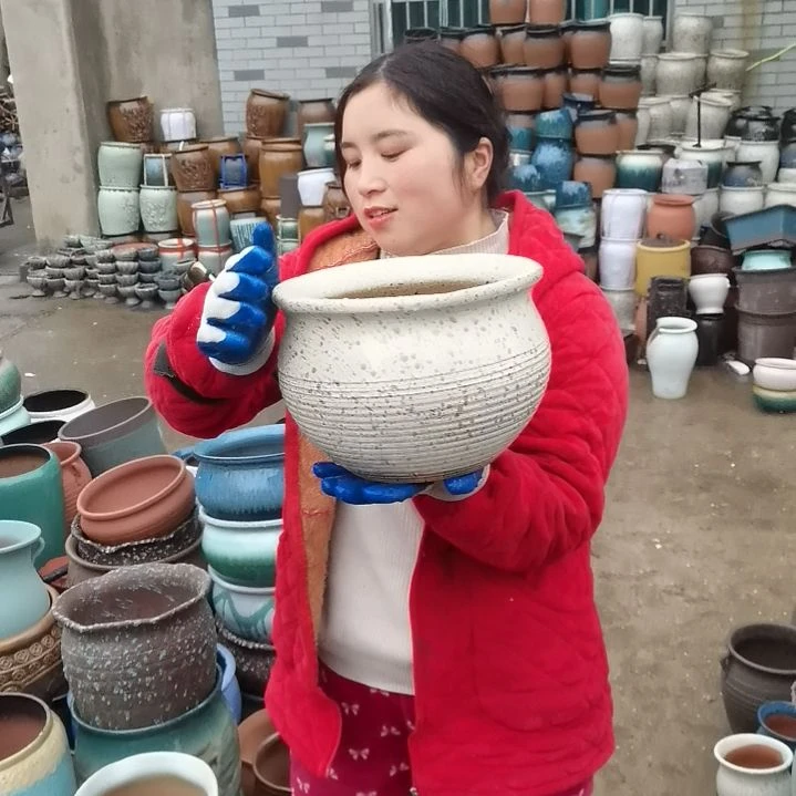 红陶口25高18一个盆子