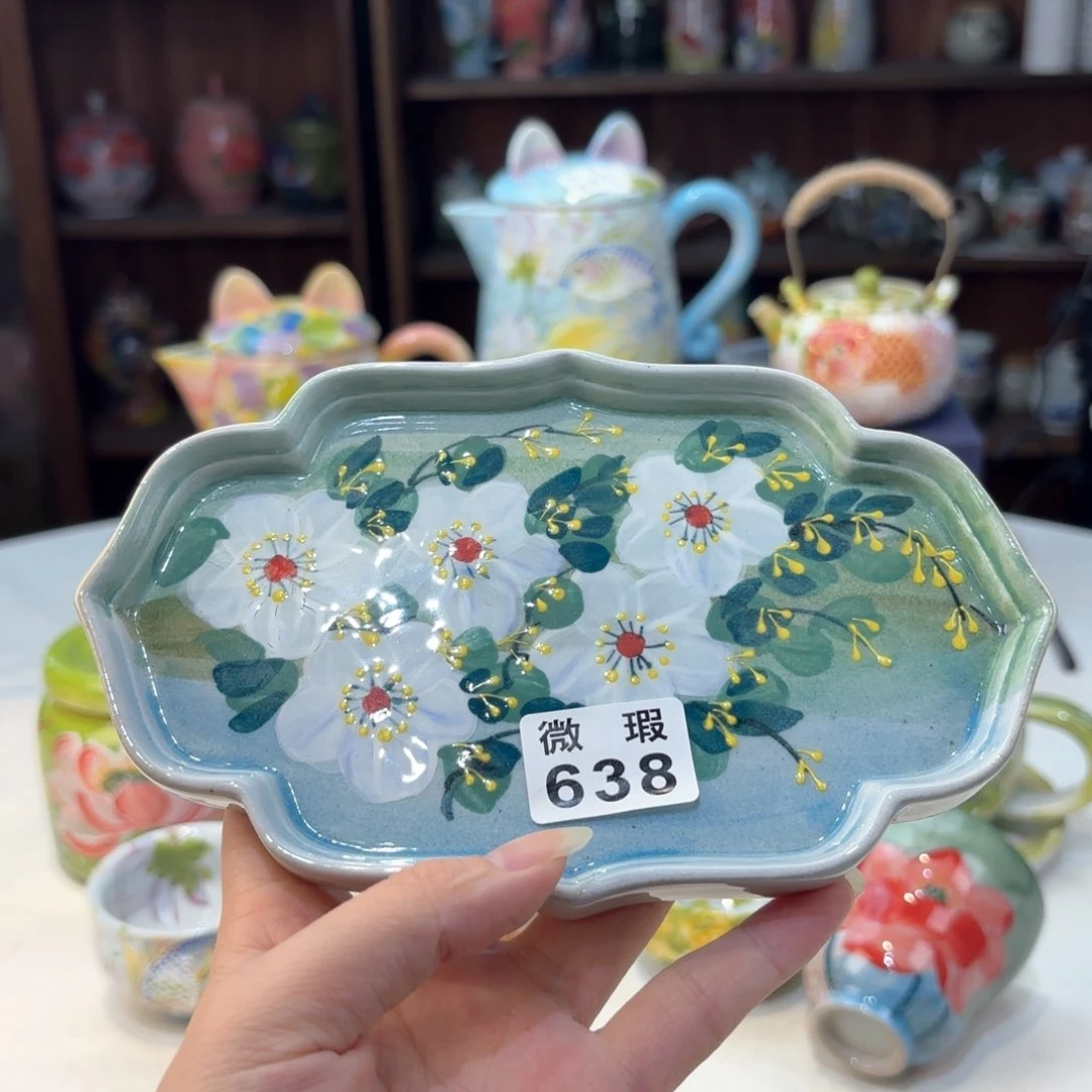景德镇手绘高温釉下彩陶瓷茶具