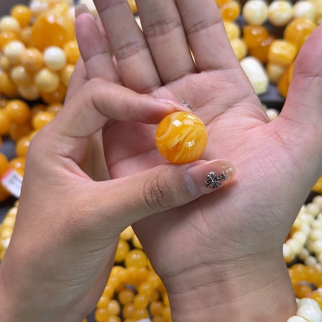 未镶嵌蜜蜡珠宝奇石24.8mm