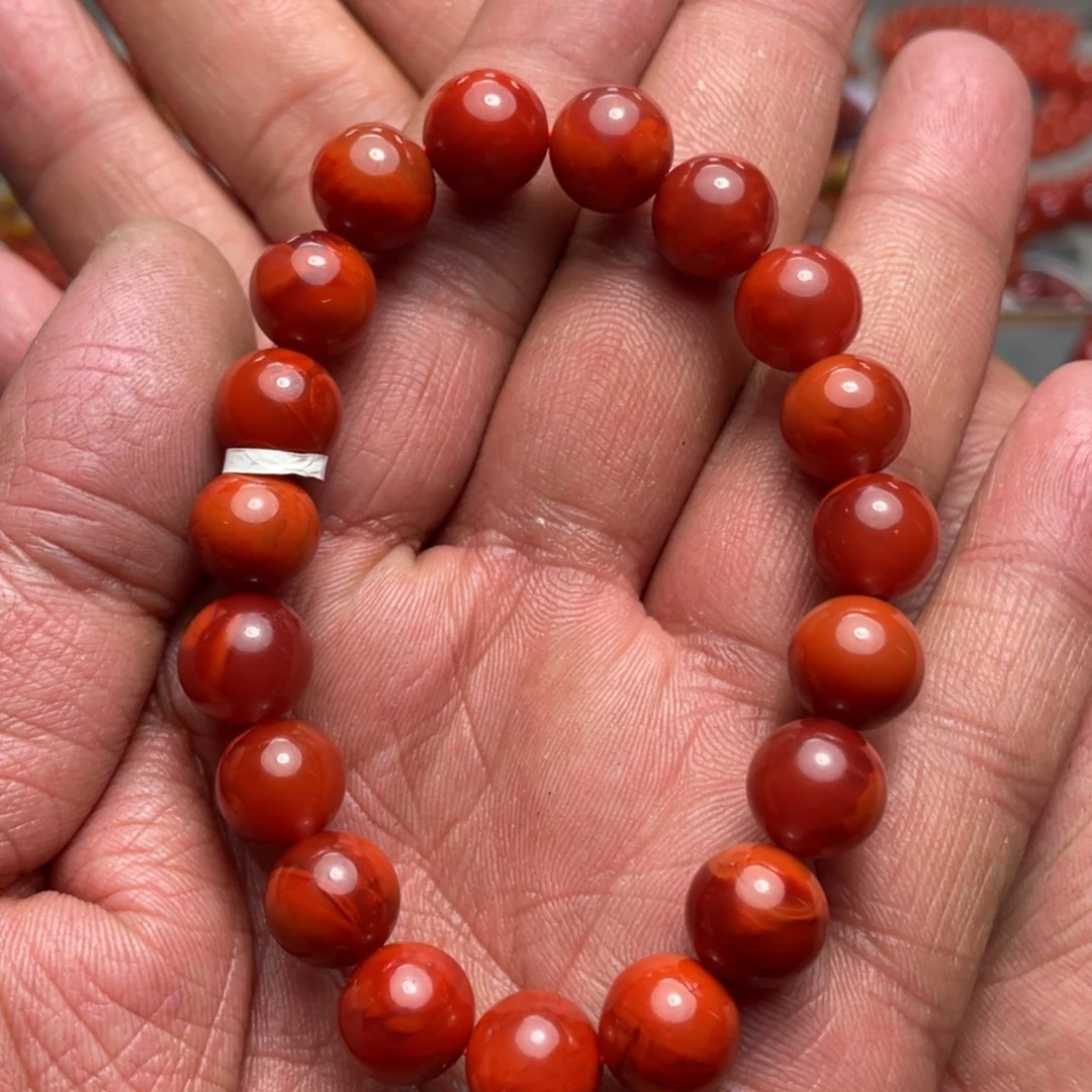 南红玛瑙原矿南红手串卡10未镶嵌鲨****…