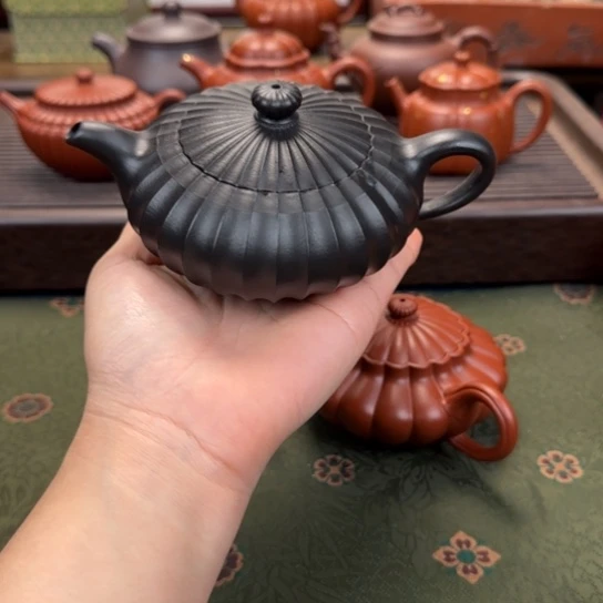 果***皮宜兴紫砂禅墩唯颂焐灰