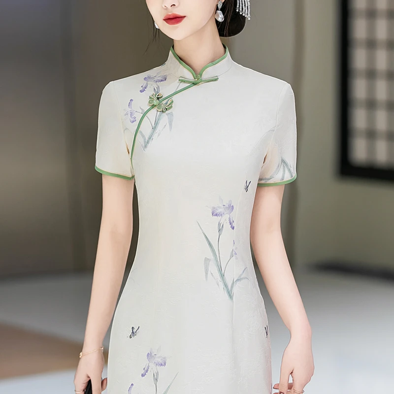 高端绝美新中式旗袍民国风2025新款晚礼服老上海优雅气质日常可穿