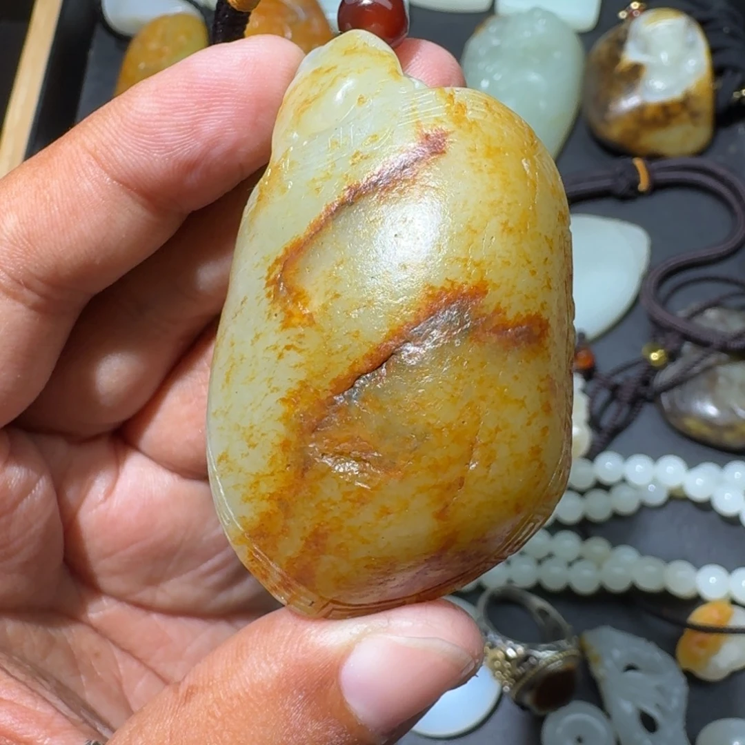 和田玉未镶嵌吊坠(不含链)