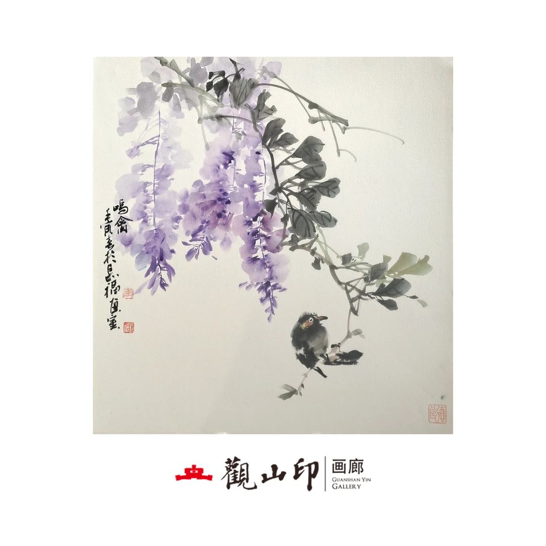 李长福-原创手绘国画50x50cm作品-9106