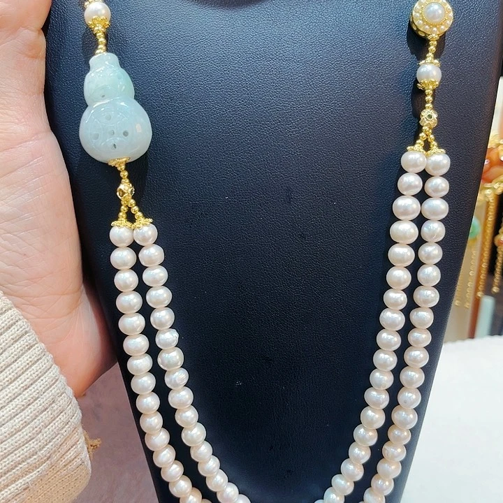 淡水珍珠颈饰未镶嵌项链