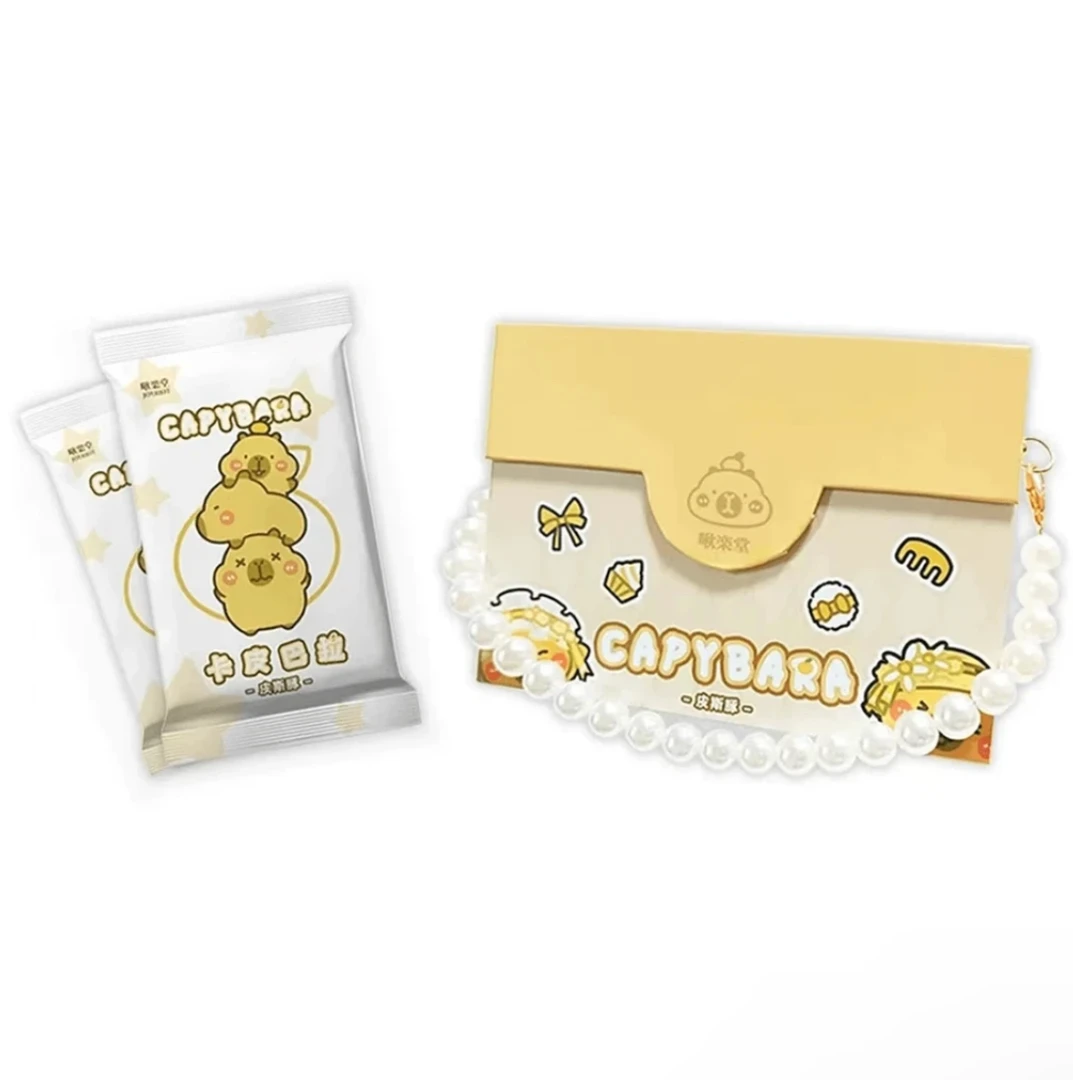 【PK！首保3盒】《卡皮巴拉-皮斯豚》啾楽堂正版—萌宠收藏卡片卡牌盲盒