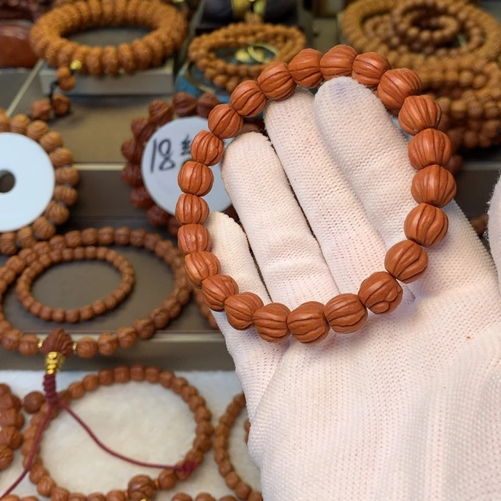 金***丶桃核手串秦岭龙纹