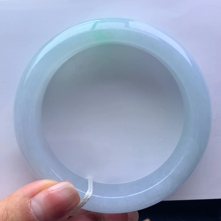 闹***钟翡翠未镶嵌手镯天然翡翠手镯