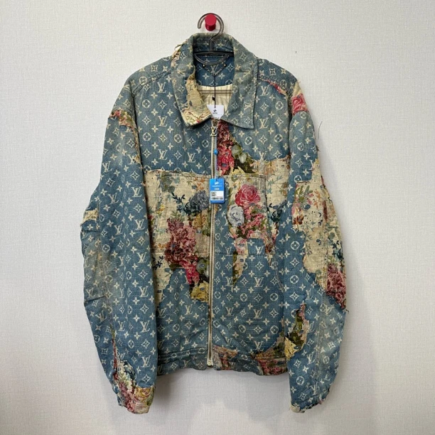 99新 LouisVuitton/路易威登 花卉糜烂牛仔外套/尺码54/编号11771