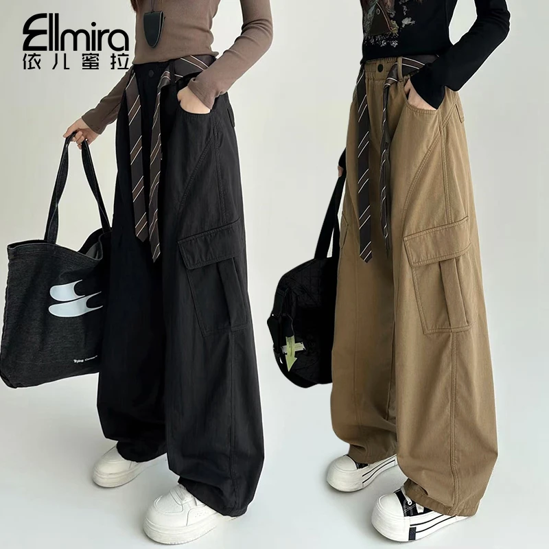 【原创】9539~9542女童工装裤秋装儿童长裤休闲运动宽松洋气大童潮