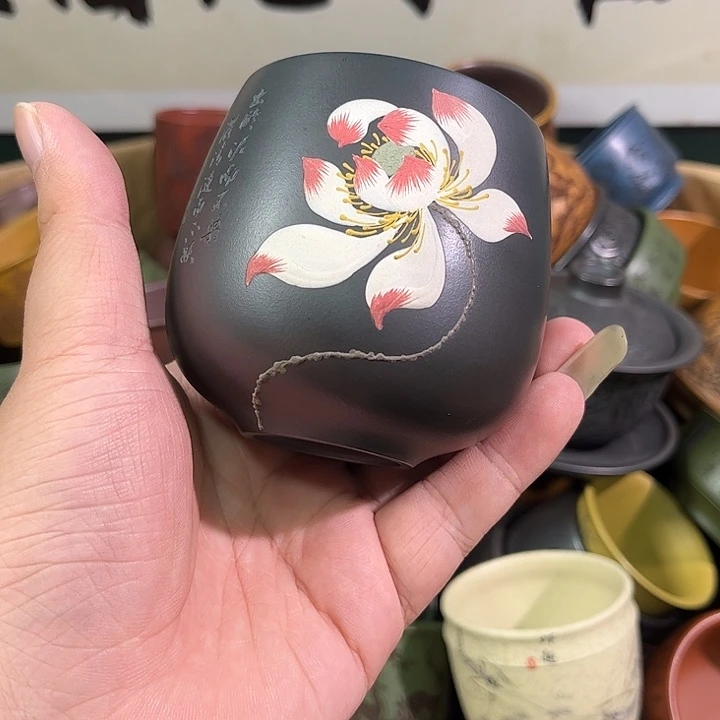 茶杯紫砂全手工紫砂主人杯