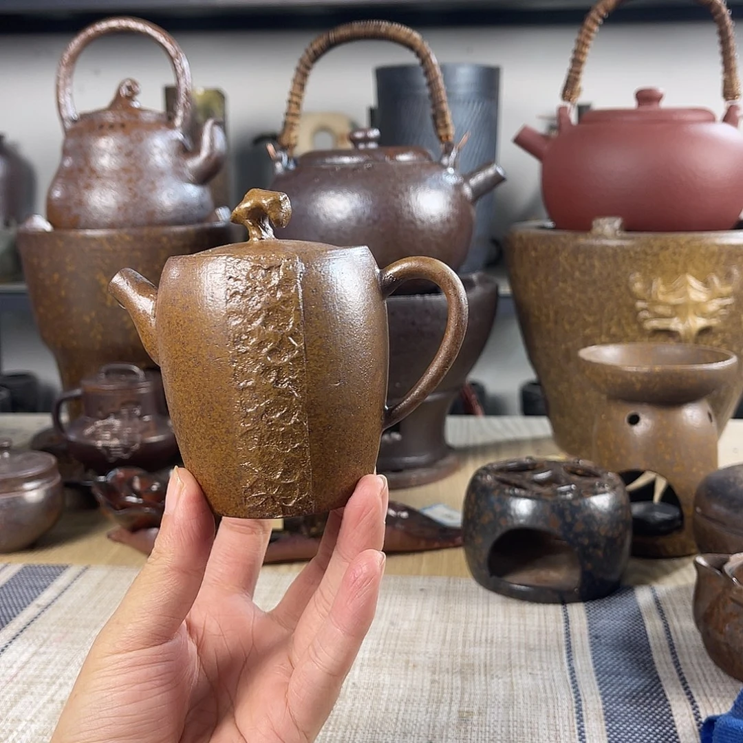 壶紫砂粗陶实用茶壶