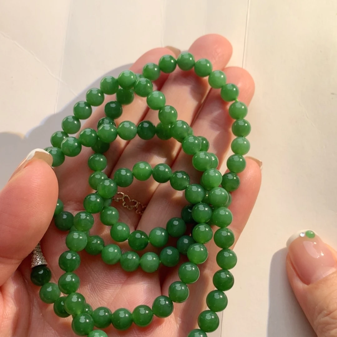 【闪购商品】和田玉（碧玉）手串未镶嵌碧玉多圈手串