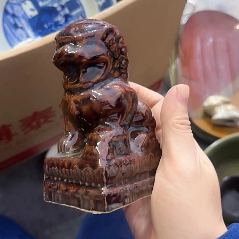 瓷片国营厂库存摆件