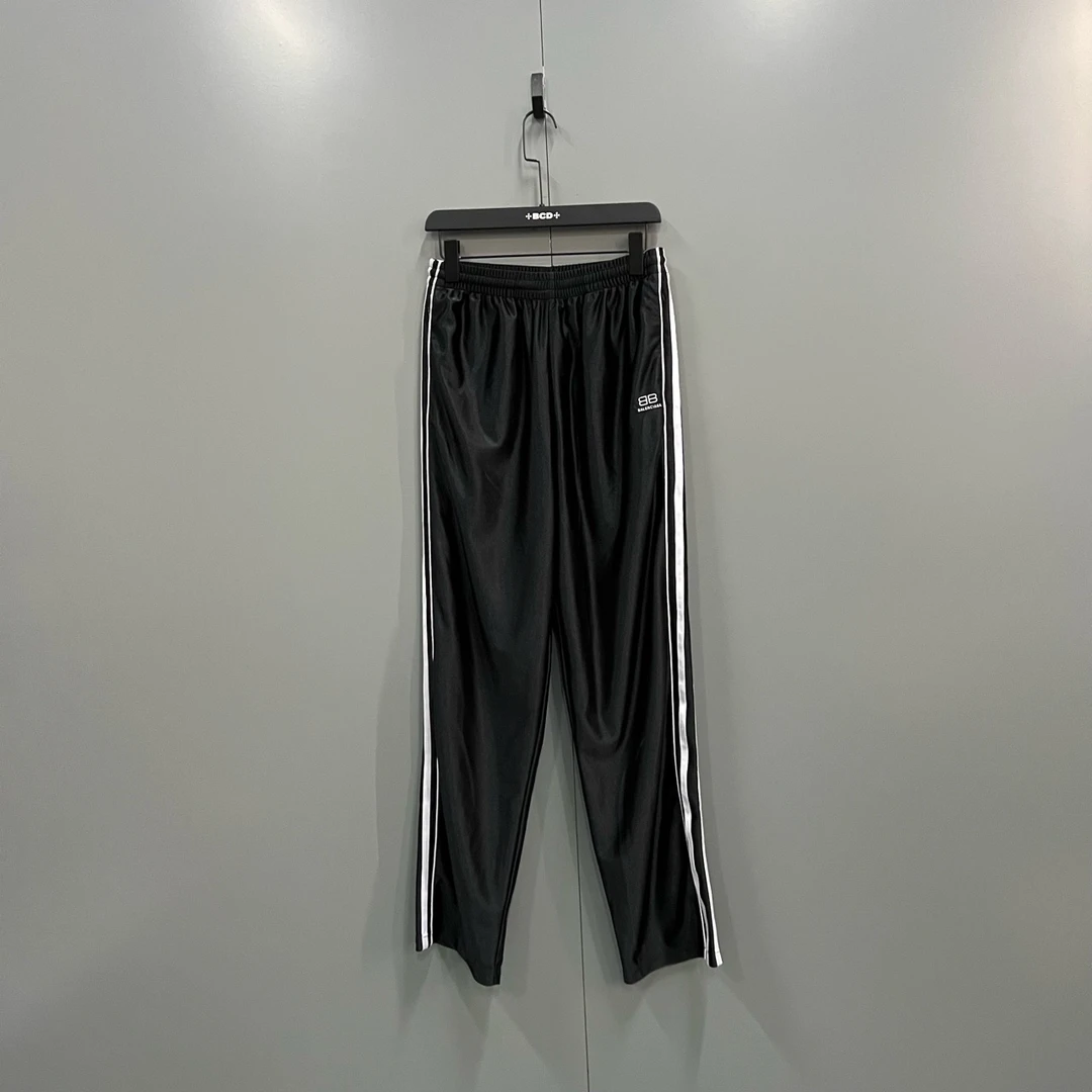 95新 Balenciaga/巴黎世家 (ll) 巴黎世家 侧边条纹双B长裤 S码