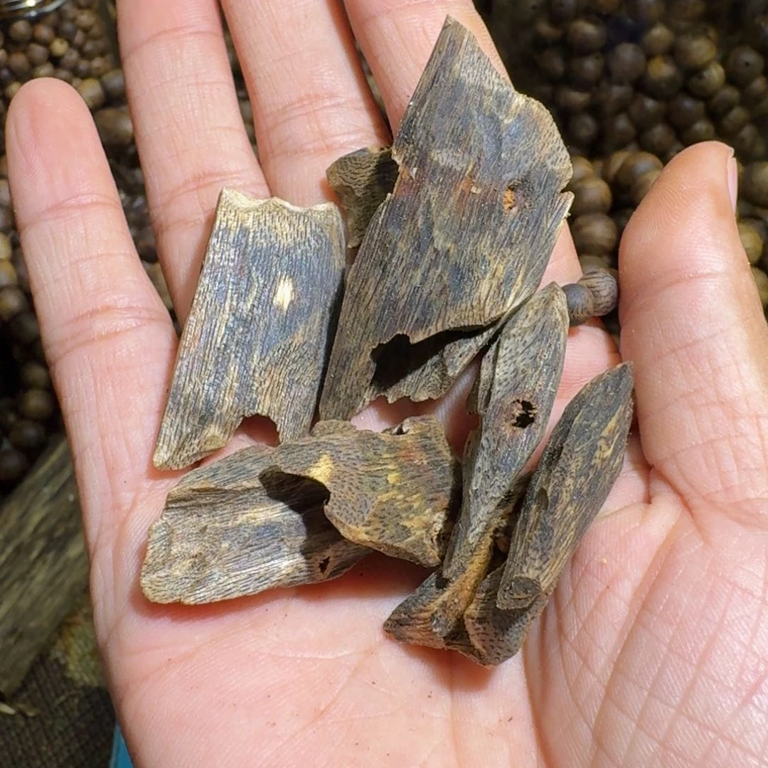 沉香沉香碎屑张勺子九九节油15克料子