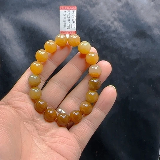 未镶嵌手链和田玉9752卡12无黑点无裂口