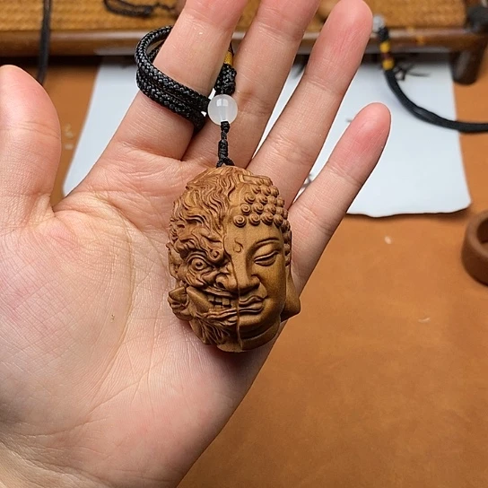 檀香木手串/手链一念之间手把件