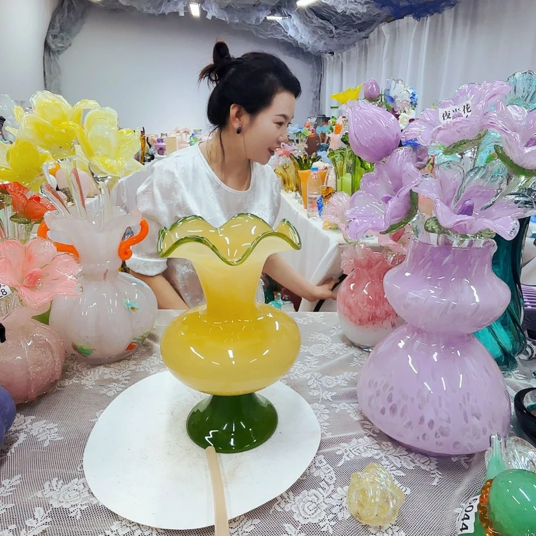 琉璃花瓶花器摆件艺术品