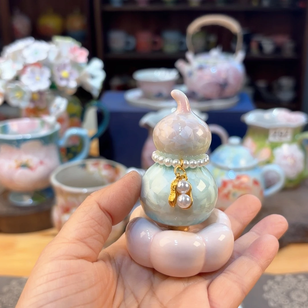 杰景德镇手绘高温釉下彩陶瓷茶具