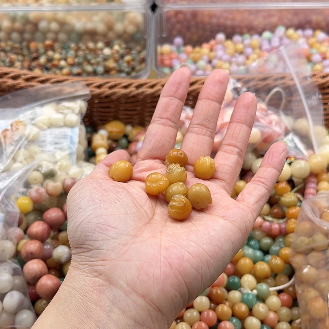 白玉菩提吊坠z/12mm/10+10颗瑕疵