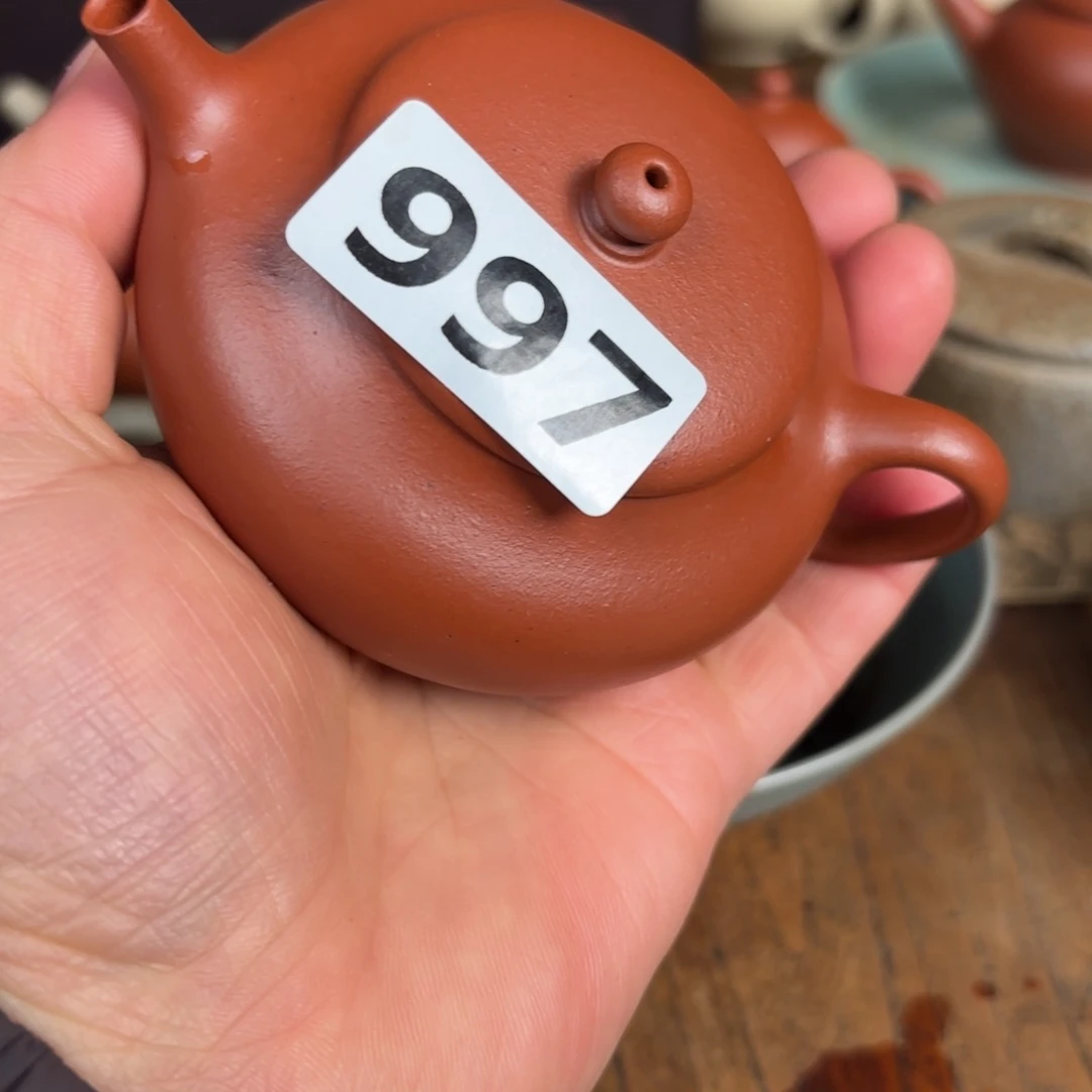 紫砂茶壶米*米小品壶朱泥壶