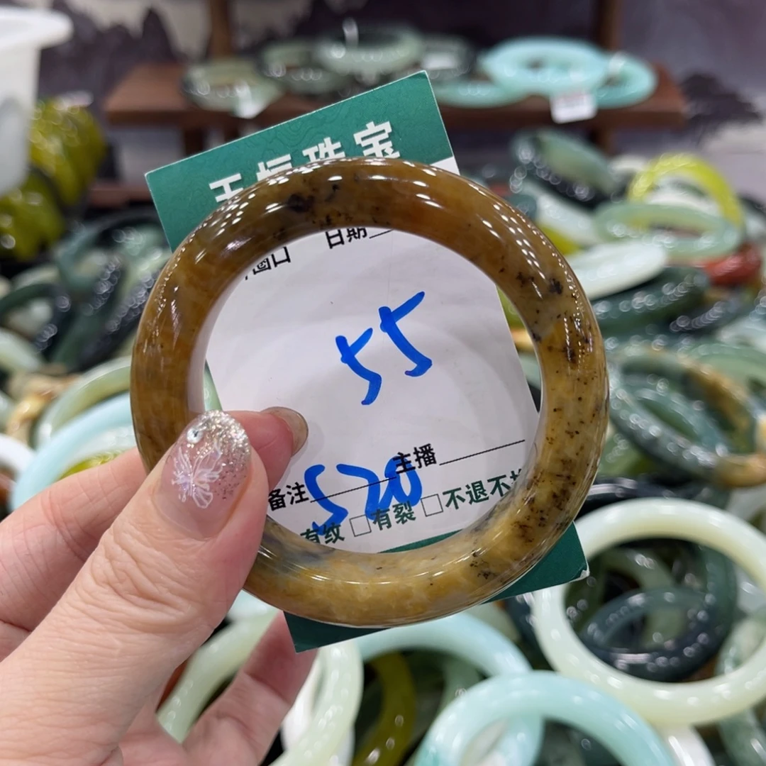 岫玉未镶嵌手镯手镯