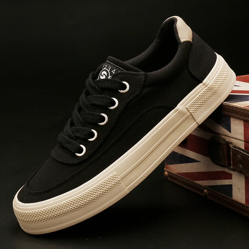25827 男鞋秋季新款潮鞋男士布鞋韩版百搭潮流板鞋软底舒适休闲鞋