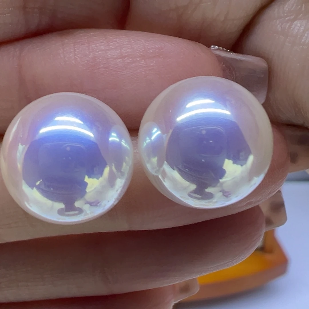 银S925镶嵌耳饰淡水珍珠