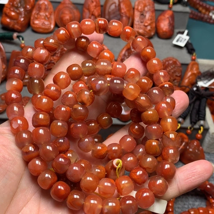 未镶嵌手串南红玛瑙10m m