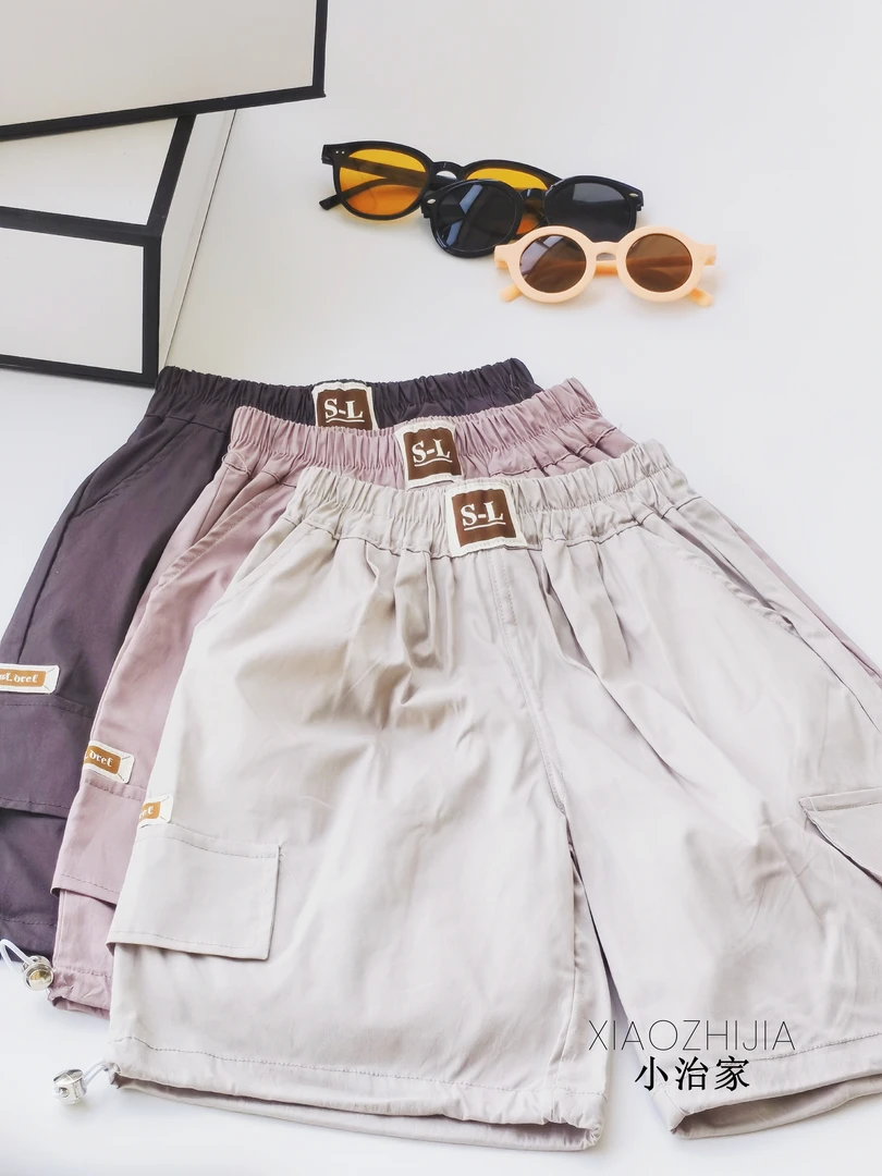 儿童男童夏季短裤2025新款潮酷帅男孩轻薄夏装休闲七分裤H821