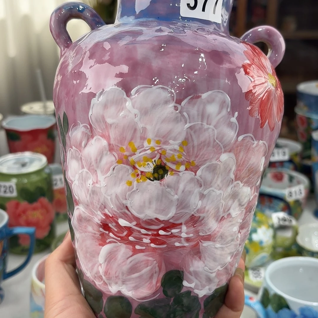瓷片景德镇手绘高温釉下彩陶瓷茶具