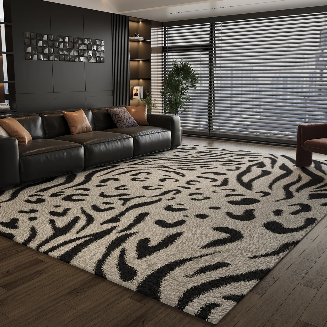 忘忧虫轻奢客厅地毯免洗耐脏防滑高级沙发茶几垫大面积全铺地毯