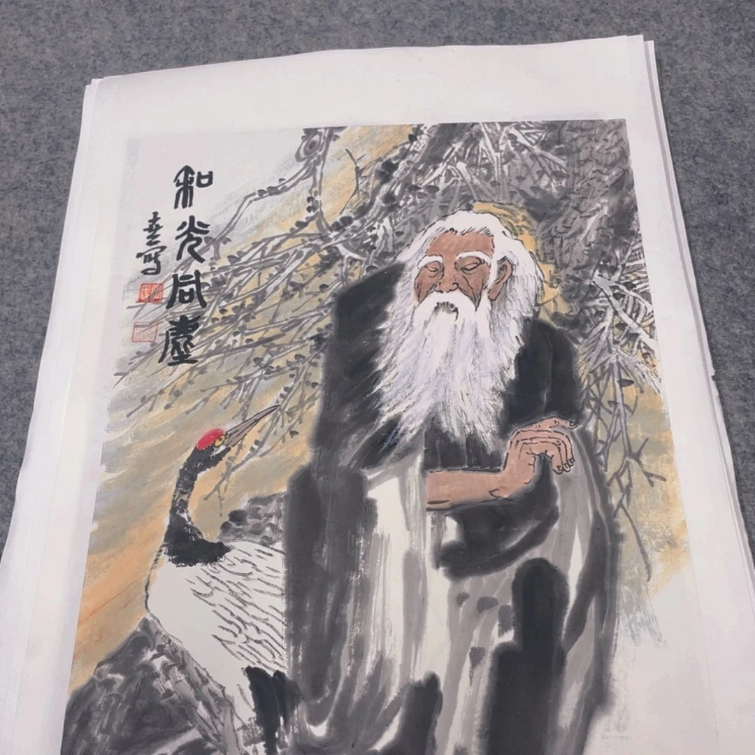 国画1.4纯手绘国画作品