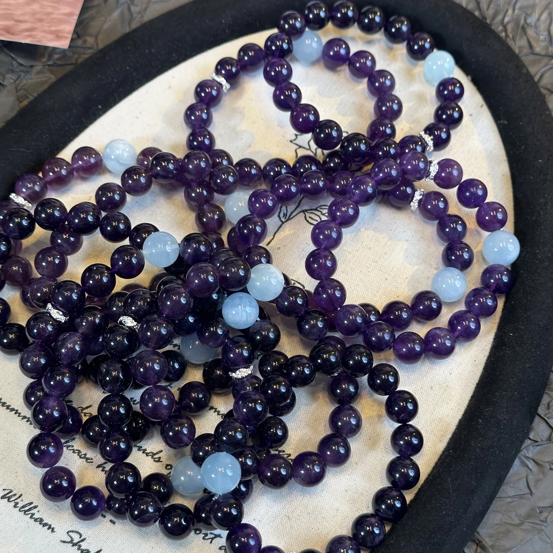 【 076乌拉圭海蓝宝  】天然水晶原创小众设计