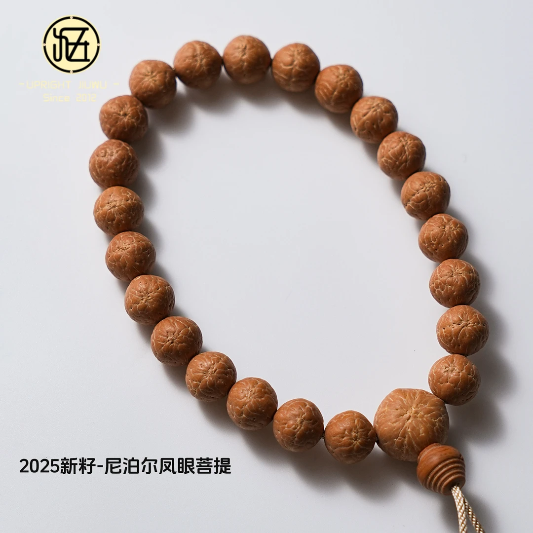 【高货】2025新下树纯实心尼泊尔凝脂凤眼菩提手串文玩男女