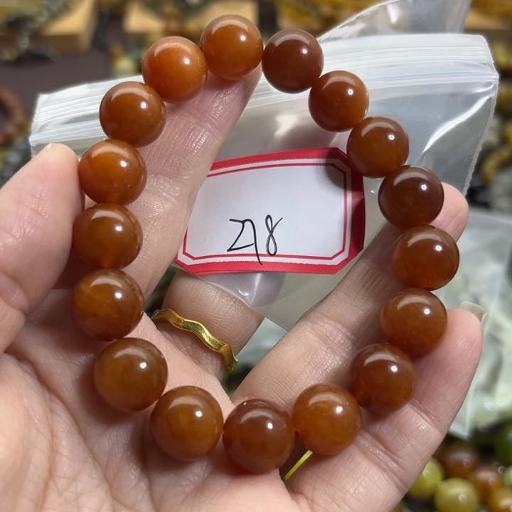 未镶嵌蛇纹石玉手链