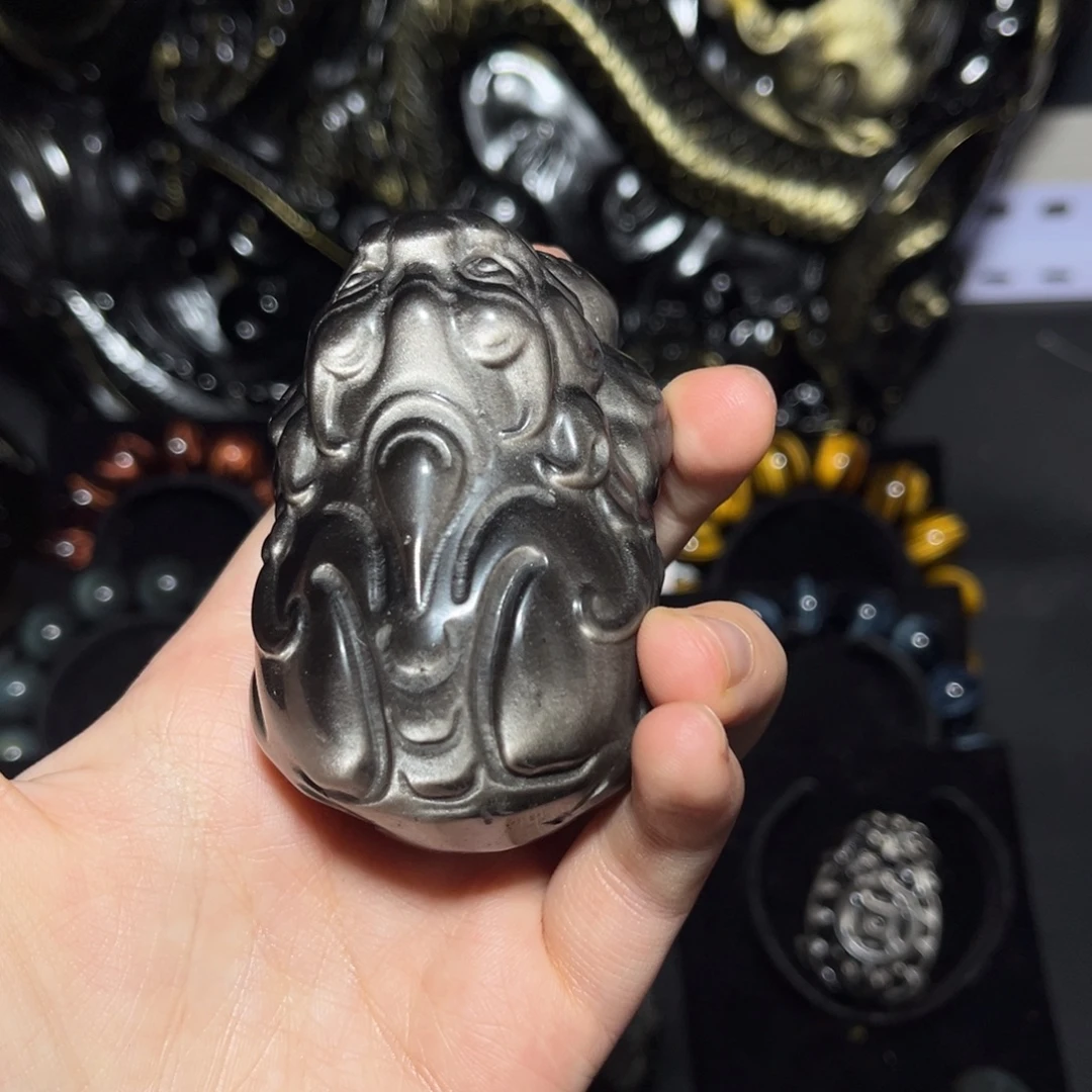 ୧***࿐黑曜岩合金珠宝奇石