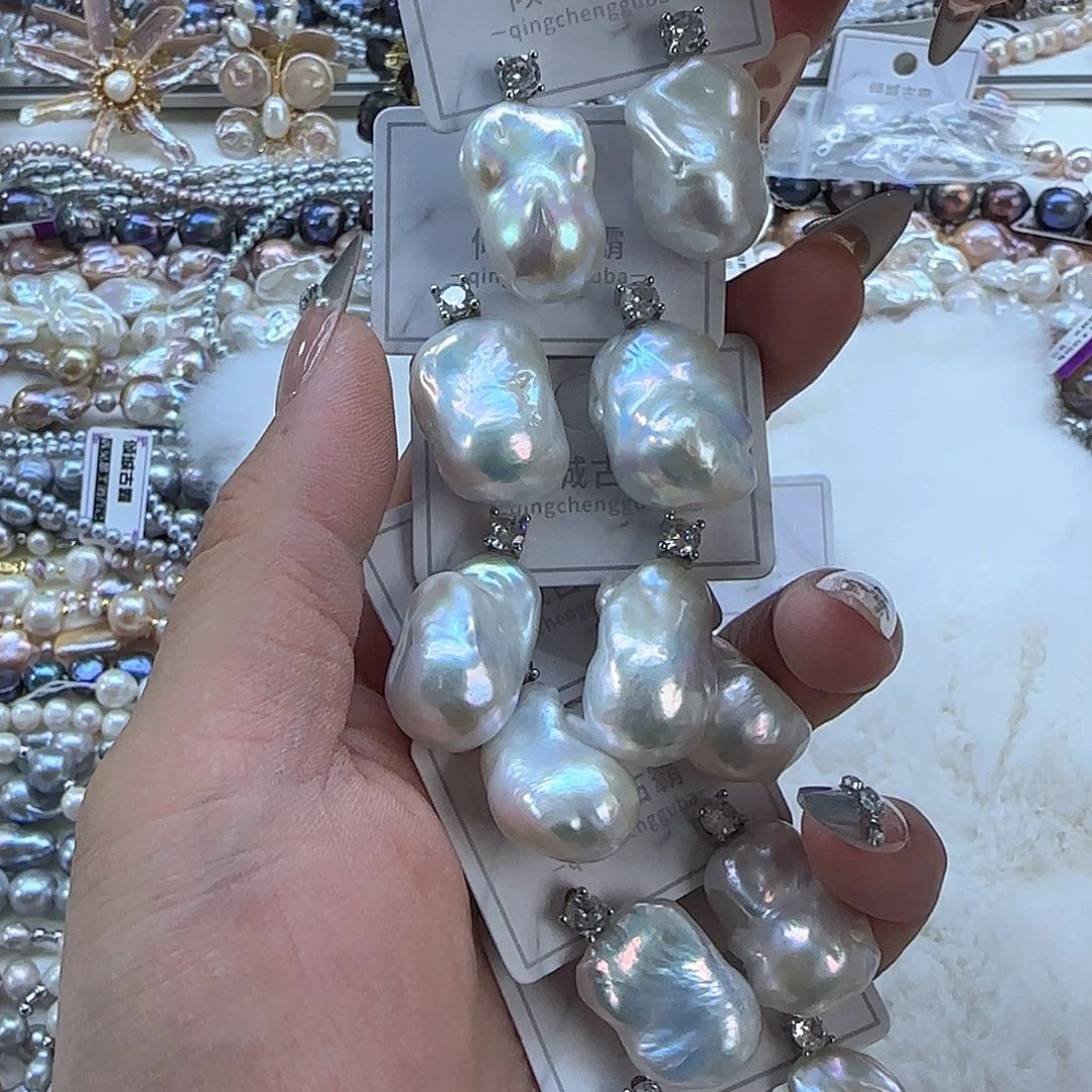 银S925镶嵌项链定制29淡水珍珠