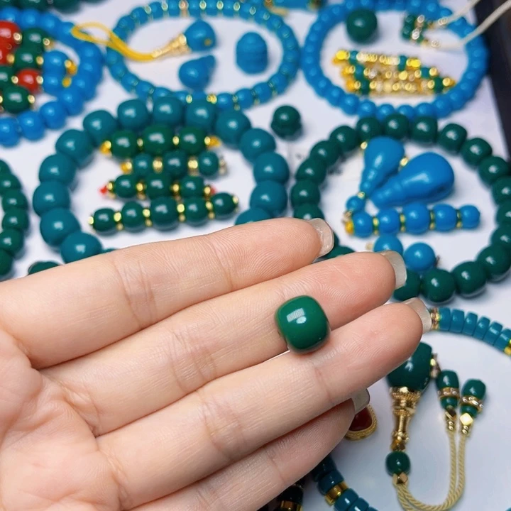 碧***王手工艺绿色老型卡11m