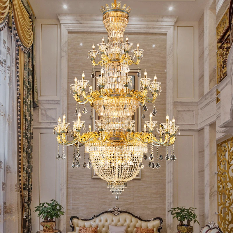 枝型吊灯欧式吊灯大厅轻奢美式奢华餐厅客厅灯大气酒店