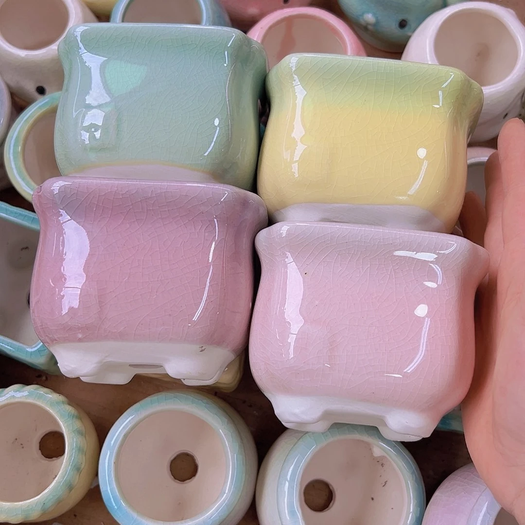 陶瓷花盆当场满12包邮