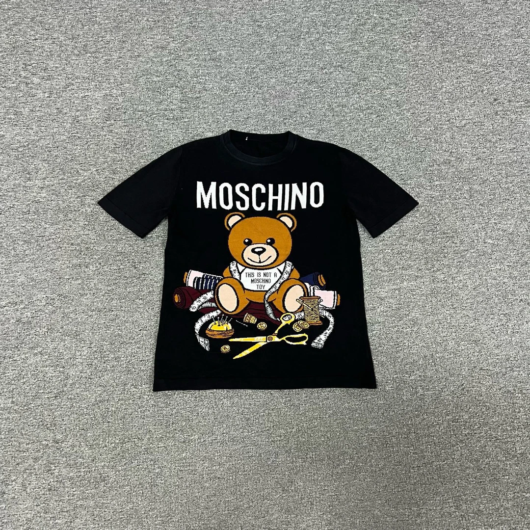 99新 AMIPARIS Moschino 97新 黑色小熊短袖