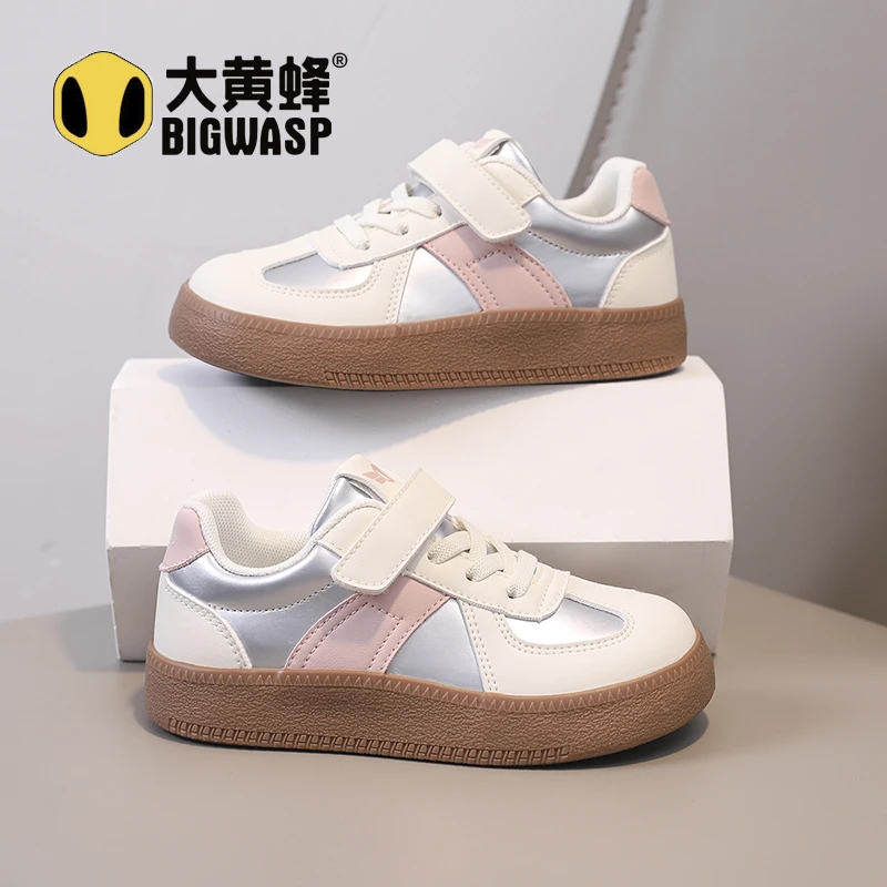 大黄蜂秋季女童鞋子2025新款女孩校园运动鞋百搭女童秋季鞋