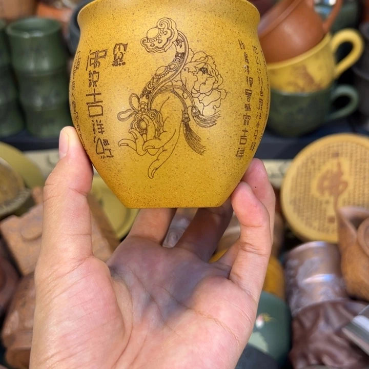 茶杯紫砂宜兴紫砂杯子