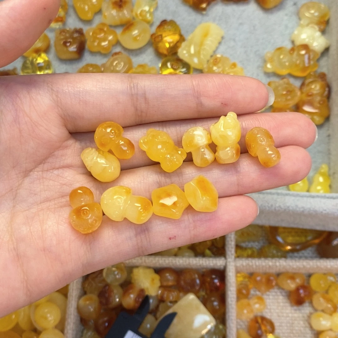 蜜蜡颈饰未镶嵌小*儿配饰